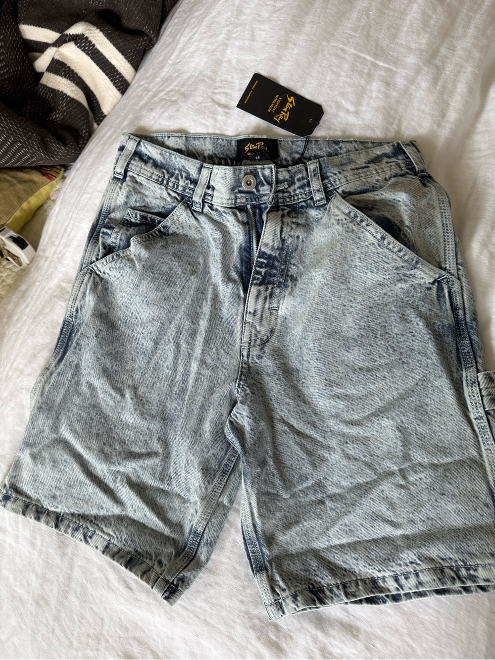 Stan Ray Acid Wash Denim Shorts - Casual Summer Staple